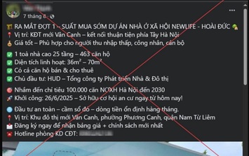 Công an Hà Nội cảnh báo nóng về “suất ngoại giao”, “suất nội bộ” nhà ở xã hội rao bán trên mạng