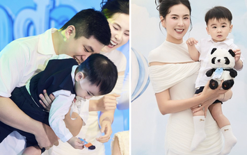 Con trai MC Mai Ngọc chọn 'cầm mic' trong tiệc sinh nhật 1 tuổi tại Bắc Ninh