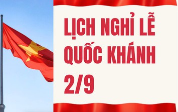 Chi tiết lịch nghỉ lễ Quốc khánh 2/9/2026 dài 5 ngày