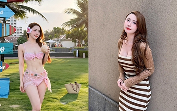 Diện bikini nóng bỏng chào hè, 'cá sấu chúa' Quỳnh Nga gây sốt mạng xã hội