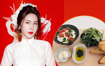 Thủy Tiên gây chú ý với thực đơn chay biến tấu từ Á sang Âu