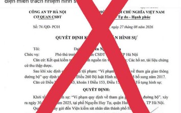Hà Nội: Phạt 12,5 triệu đồng người đăng tải văn bản giả mạo quyết định khởi tố
