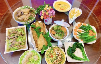 10 mâm cơm gia đình nấu vội nhưng bổ dưỡng, đẹp mắt để quây quần ngày nghỉ lễ 2/9