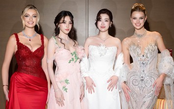 Đỗ Mỹ Linh gây chú ý với khoảnh khắc cùng 2 hoa hậu thế giới