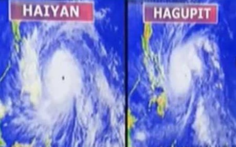 Siêu bão Hagupit có sức công phá ngang siêu bão Haiyan