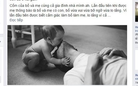 Cảm động lá thư bố viết cho con gái còn trong bụng mẹ