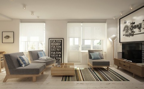 Căn hộ 40m² đơn giản nhưng hoàn hảo cho cặp đôi hiện đại