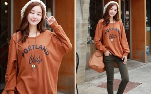 Mix áo thun dài tay xì-tai