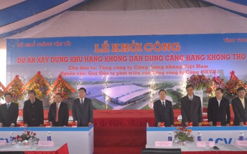 Khởi công xây dựng Khu hàng không dân dụng Cảng hàng không Thọ Xuân - Thanh Hóa