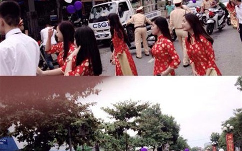 Không đội mũ bảo hiểm, cả đoàn xe SH đi ăn hỏi bị CSGT giữ lại