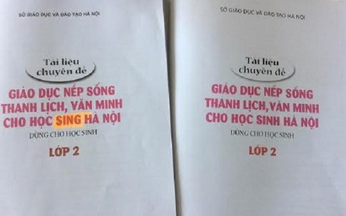 Hà Nội: Phụ huynh phát hiện “sách lậu” trà trộn vào trường học