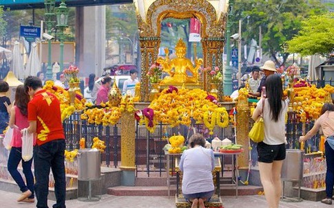 Cận cảnh ngôi đền gần nơi bị đánh bom ở Thái Lan