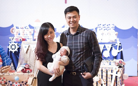 MC Tuấn Tú chia sẻ hình ảnh tiệc đầy tháng của con trai
