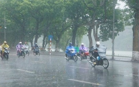 Đêm nay miền Bắc đón mưa lớn