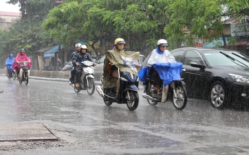 Đêm nay và ngày mai 24/6: Hà Nội có nơi mưa rất to