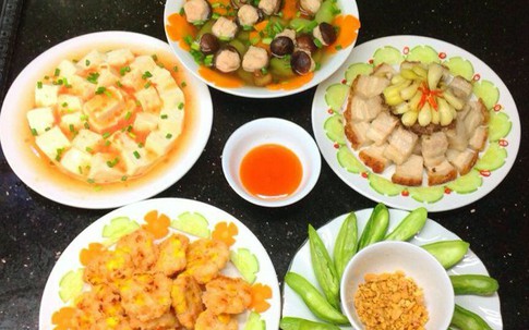 Mâm cơm 115.000 đồng chiều lòng cả nhà