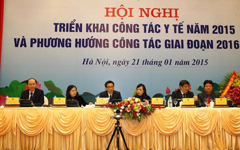 Sẽ tăng giường bệnh và hoàn thành nhiều bệnh viện trong năm 2015