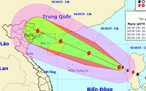 Bão có thể đổ bộ Quảng Ninh- Hải Phòng, giật cấp 10