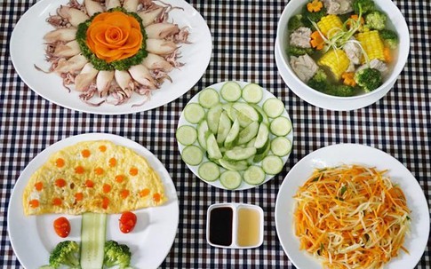 Thực đơn bữa tối hơn 100.000 đồng cả nhà đều mê