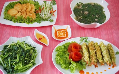 Thực đơn bữa tối nhìn là thèm
