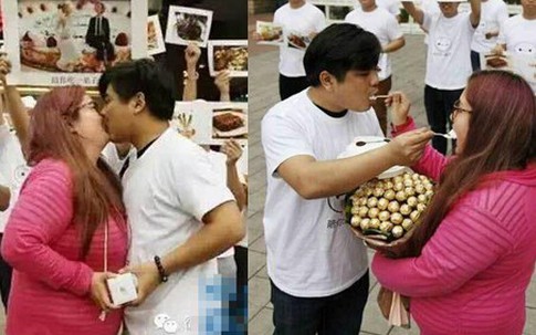 Chàng trai "vỗ béo" bạn gái xinh đẹp từ 50kg thành 90kg vì sợ bị cướp