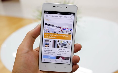 Mở hộp Oppo Joy 3 giá 3 triệu đồng