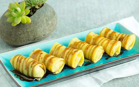 Tự làm bánh crepe chuối ngon mê ly