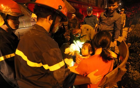 Những người mắc kẹt ở đám cháy chung cư Xa La