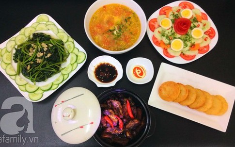 Mâm cơm tối 56.000đ với 5 món đủ chất ngon miệng