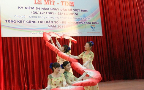 Mít tinh kỷ niệm Ngày Dân số Việt Nam ở TP.HCM