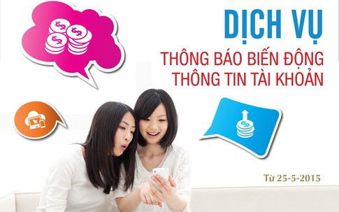 Triển khai dịch vụ thông báo biến động thông tin tài khoản
