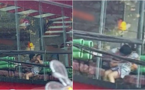 Đỏ mặt đôi nam nữ diễn “cảnh nóng" giữa Hà Thành
