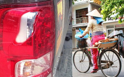 Chị ve chai làm bể đèn ô tô giá 5,3 triệu, tài xế không nhận tiền bồi thường