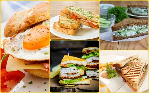 6 món sandwich thơm ngon dễ làm cho bé yêu