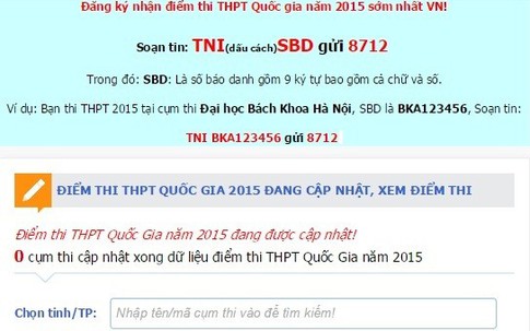 Bị sập website, Bộ GD&ĐT cảnh báo lừa đảo tra cứu điểm thi