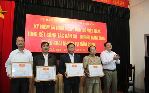 TP Vinh, Nghệ An: Tổng kết công tác DS – KHHGĐ năm 2015