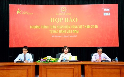 Họp báo thông tin về Tuần nhận diện hàng Việt Nam 2015