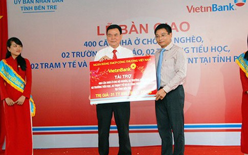 VietinBank bàn giao nhiều công trình an sinh xã hội tại Bến Tre