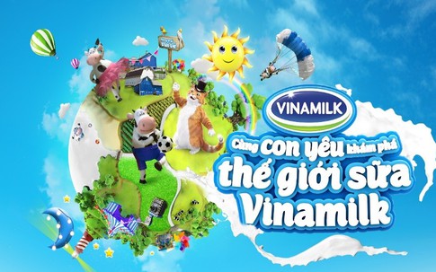 Cảm ơn con tại ngày hội “Khám phá thế giới sữa Vinamilk”