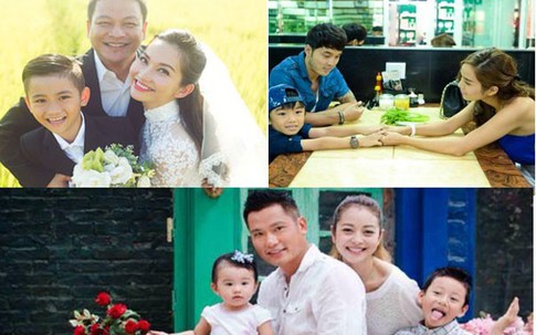 Chuyện ít biết về mối quan hệ cha dượng, con riêng của những mỹ nhân một con Vbiz