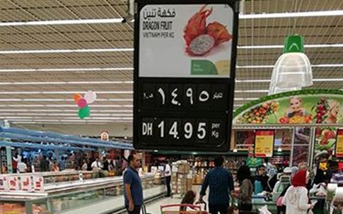 Thanh long Việt Nam bán tại Dubai giá gần 100.000 đồng/kg