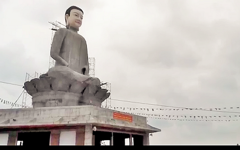 Sự thật bất ngờ về công trình tượng Phật bị đổ sập ở Thái Bình