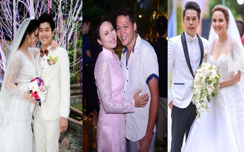 Mỹ nhân Việt bất ngờ khi gặp sự cố trong đám cưới