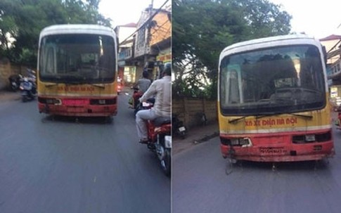 Sự thật ảnh “xe buýt ma” không người lái trên đường phố Hà Nội