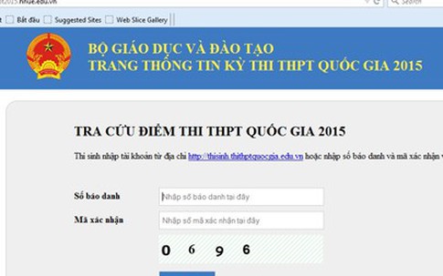 Hứa chiều nay có điểm thi, website xem điểm của Bộ GD&ĐT vẫn “tịt ngóm”