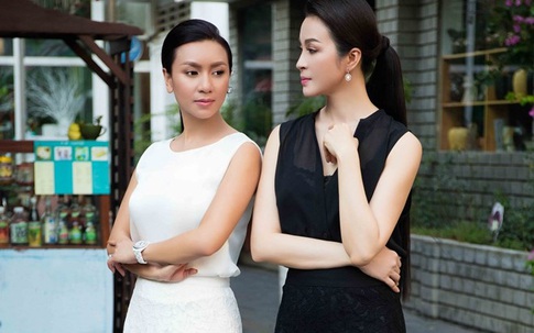 Y Phụng và bạn thân diện tông đen trắng thanh lịch