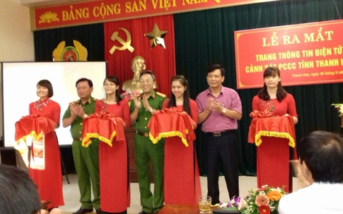 Ra mắt trang thông tin điện tử Cảnh sát PCCC tỉnh Thanh Hóa