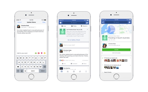 Facebook cho phép người dùng tự kích hoạt chế độ Safety Check
