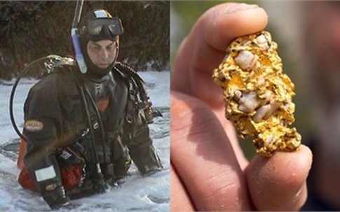 Lặn biển, người đàn ông tìm thấy cục vàng to bằng quả trứng