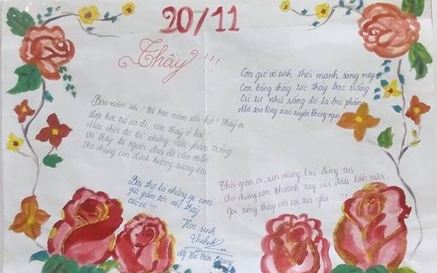 Những mẫu báo tường độc đáo tri ân thầy cô ngày 20/11